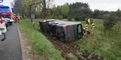 В Польше в ДТП попал автобус с белорусами — пять человек доставлены в больницу